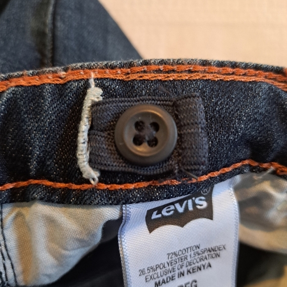 Levi's girls size 7 Boot Cut jeans, dark wash, 5 pocket, New - Picture 6 of 6